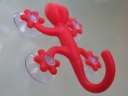 1 Pcs Chameleon Figure Wall Suction Vacuum Hook Hookie with 4 Suction Cups